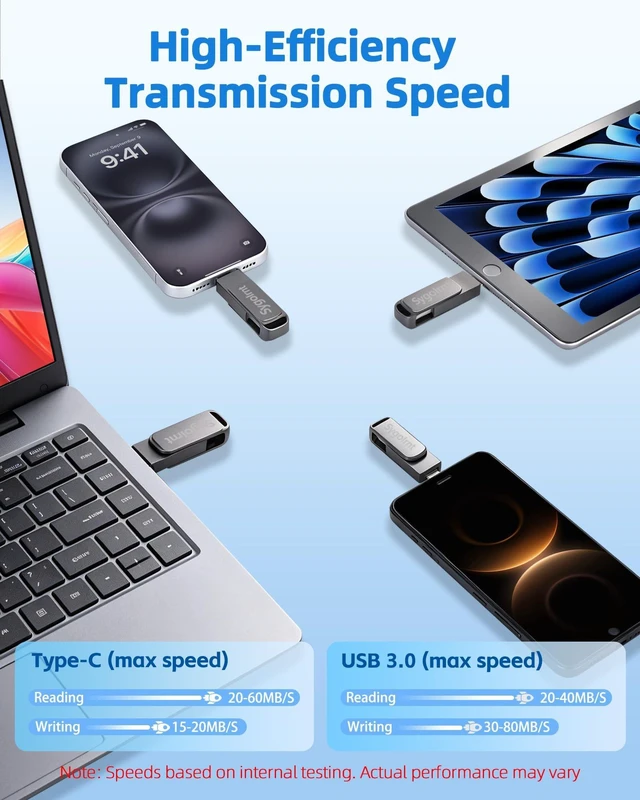 Alt view image 2 of 5 - 512GB Flash Drive for iPhone Photo Stick Thumb Drive, USB Memory Stick iPhone Flash Drive for Photos Jump Drive Portable External Easy Backup Photo Storage for Phone/Android/PC/Laptop/Tablet (Black)