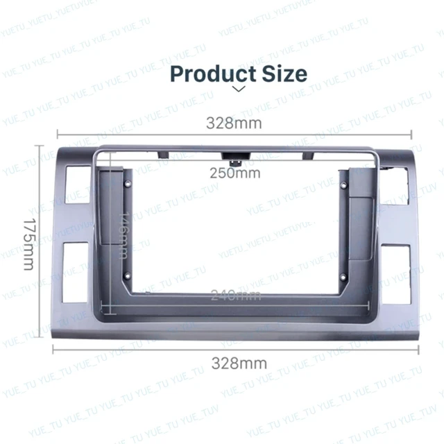 Alt view image 4 of 5 - Installation Dash Kit Android Car Radio fits for Toyota Estima 2006-2012 RHD 10.1inch 2DIN Aftermarket Stereo Mounting Fascia Panel