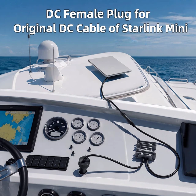 Alt view image 5 of 5 - Starlink Mini Car Adapter with Step Up Converter 105W