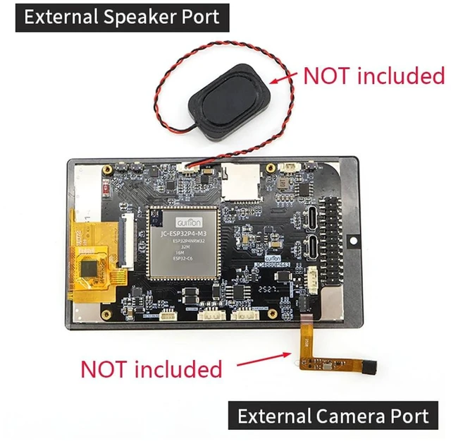 Alt view image 3 of 5 - DIYmalls 4.3 inch ESP32-P4 Display Capacitive Touchscreen IPS LCD ESP32P4