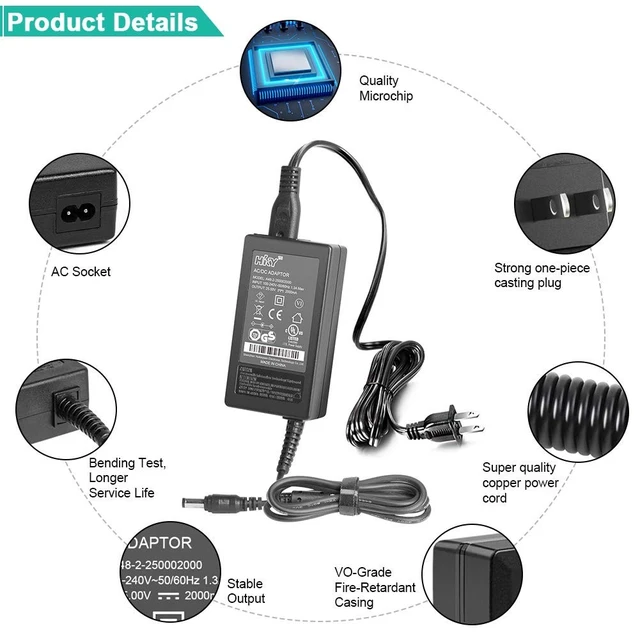 Alt view image 5 of 5 - HKY 25V AC Adapter Compatible with LG Electronics SH4 2.1ch 300W 360W SK5Y SK6Y SK8Y NB3540 NB5540 NB5541 AS851 LAS851M DA-50F25 DA-38A25 EAY62909702 SH6 SH5B SH7B Musicflow LAS750M LAS751M HS8 SHC4