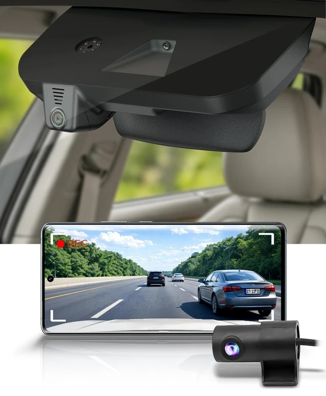 Main image of Fitcamx Front 4K+Rear 1080P Dash Cam Adapts for Honda Accord 2018-2022 (Model A, Smaller Cover), Integrated OEM Look, 2 Way HD Video, WiFi & APP, Loop Recording, G-Sensor, Easy to Use, 128GB Card