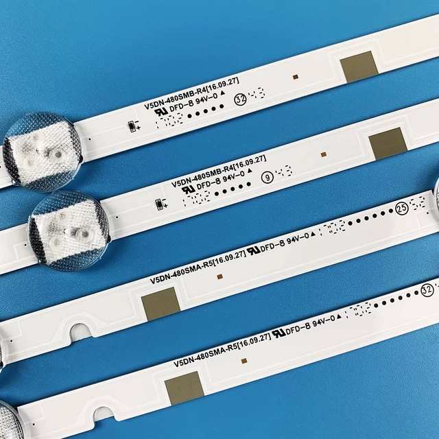 Alt view image 3 of 5 - PANMILED 8 Pieces LED Backlight Strips for Samsung 48'' TV 2015SVS48 V5DN-480SMA-R5 V5DN-480SMB-R4 UN48J5200 UE48J5200