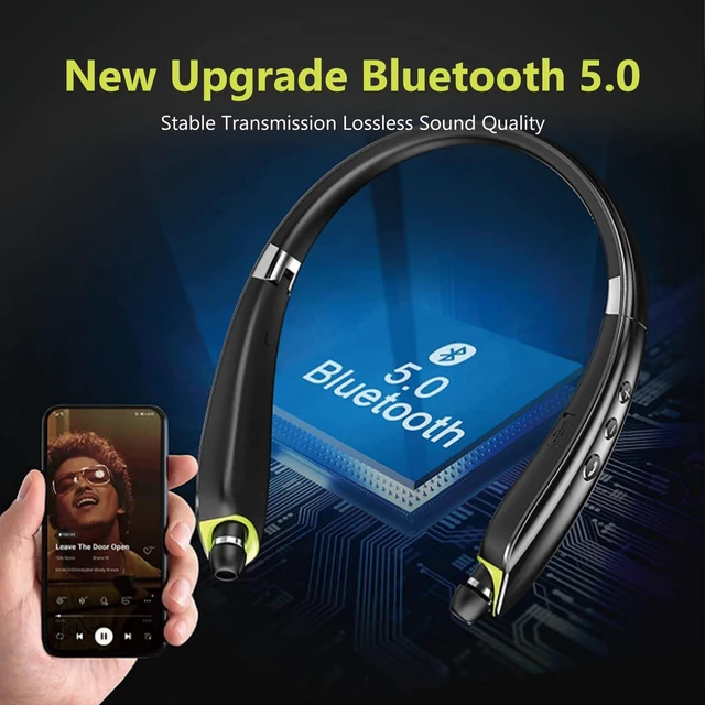 Alt view image 3 of 5 - Wiykasenbos Neckband Bluetooth Headphones Wireless Earbuds Noise Cancelling Headphones Neckband Earbuds with Magnetic Design Wireless for Sport Support Retractable and Foldable (Gray)