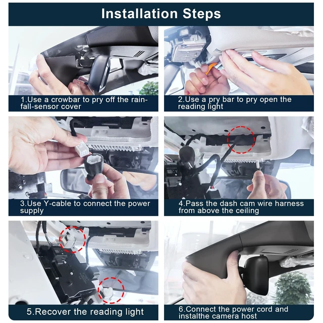 Alt view image 4 of 5 - Mangoal 4K Dash Cam for Honda Pilot 2023 2024 2025 2026 Gen4 YG1/2