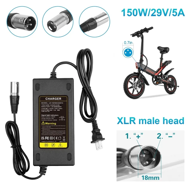 Alt view image 5 of 5 - 29V 5A 3-Pin Male XLR Charger for 24V Battery for Pride Mobility, Jazzy Power Chair, Lakematic,Golden Technologies, ShopRider RascalDrive Medical,24BC5000TF-1 Go-Go Elite Traveller