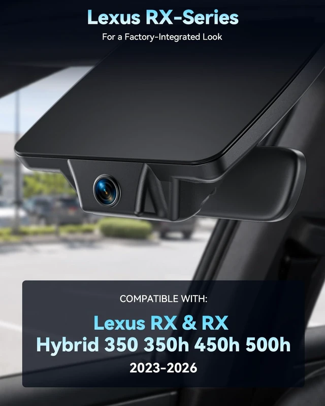Alt view image 2 of 5 - OVAMAN 4K STARVIS 2 Dash Cam for Lexus RX 350 350h 450h 500h 2023-2026 64G