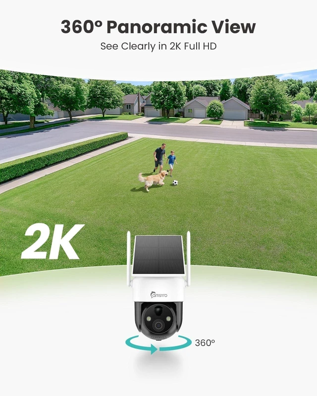 Alt view image 4 of 5 - CAMSTRO 4G LTE Cellular Solar Security Camera Wireless Outdoor, No WiFi