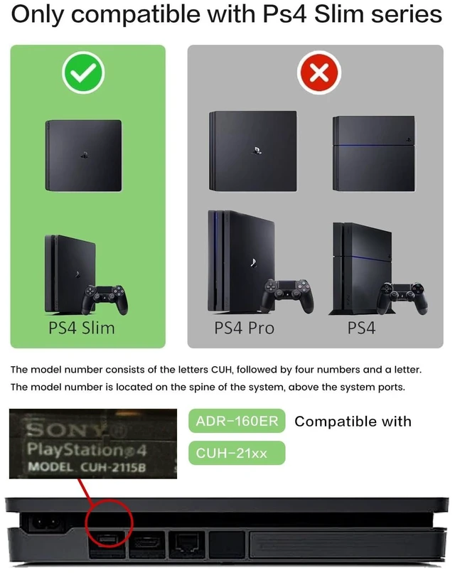 Alt view image 2 of 5 - for PS4 Slim Replacement Power Supply with Repair Tool & Installation Guide