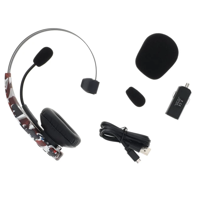 Alt view image 2 of 5 - BlueParrott B350XTFLAGON One Nation Traditional Noise Cancelling Bluetooth Headset - Flag Design