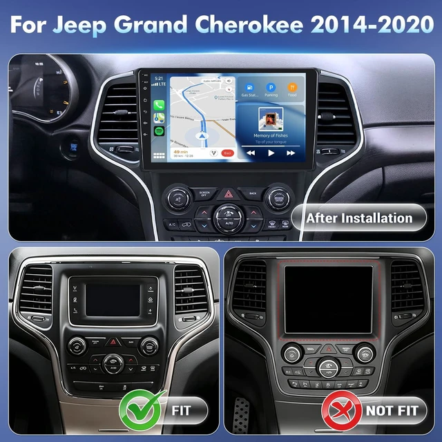 Alt view image 2 of 5 - 4Core+64G Android Car Radio for Jeep Grand Cherokee 2014-2020