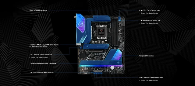 Alt view image 4 of 5 - ASRock Intel Core Ultra Z890 Lightning WiFi 7 Phantom Gaming 9066 MHz DDR5 256 GB ATX Motherboard M.2 LGA1851RL-ILM