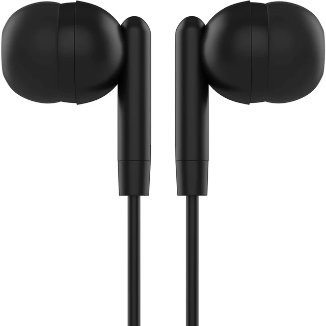 Alt view image 4 of 5 - Maeline Bulk Earbuds with 3.5 mm Headphone Plug - 50 Pack Wholesale Bundle - Jet Black