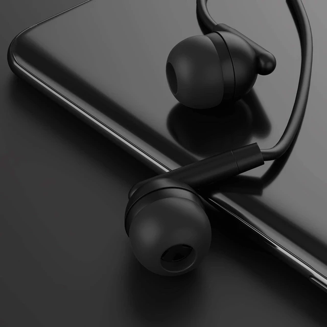 Alt view image 5 of 5 - Maeline Bulk Earbuds with 3.5 mm Headphone Plug - 50 Pack Wholesale Bundle - Jet Black