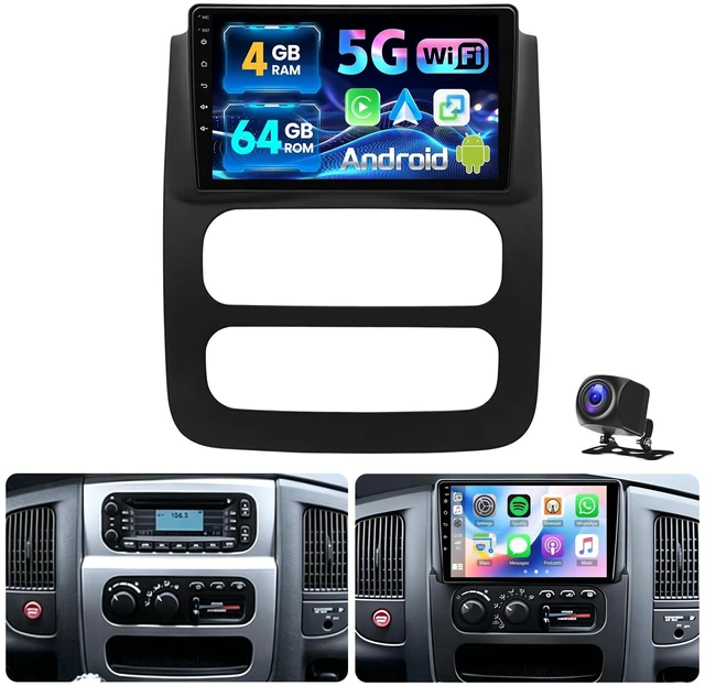 Main image of Alikali 4+64G Car Stereo for Dodge Ram 1500 2500 3500 2002 2003 2004 2005