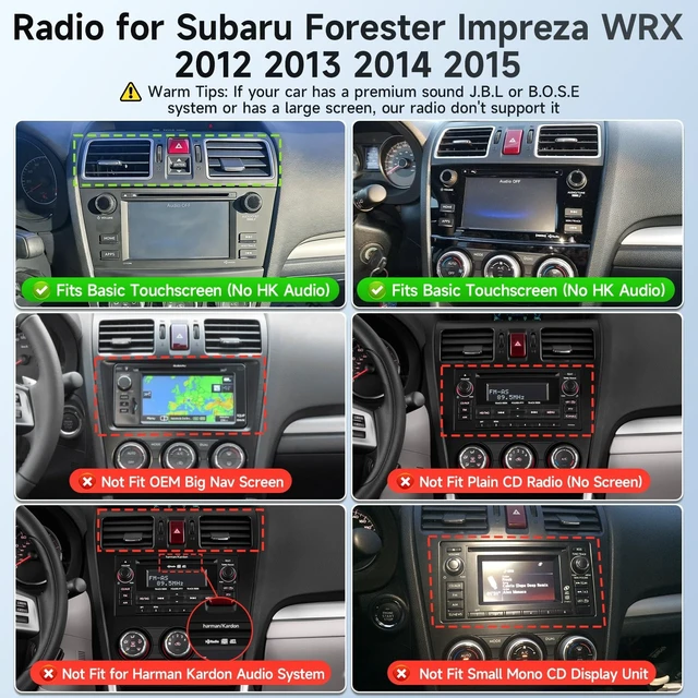 Alt view image 3 of 5 - Leadfan Linux Car Stereo Radio for Subaru WRX 2016-2021