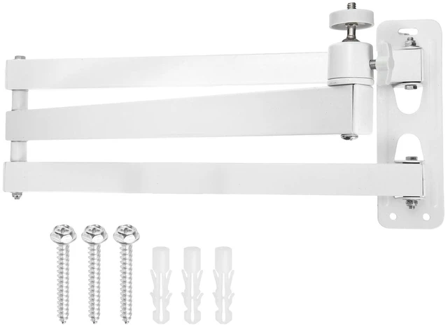Main image of MECCANIXITY Foldable Projector Wall Mount Adjustable 3-Arms 40+40cm White
