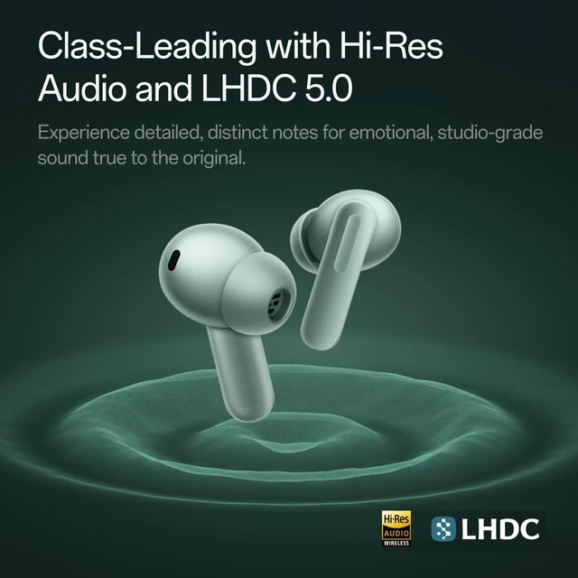 Alt view image 5 of 5 - OnePlus Buds 4 Bluetooth Wireless Earbuds, Zen Green, E513A, in-Ear, True Wireless with Active Noise Cancellation