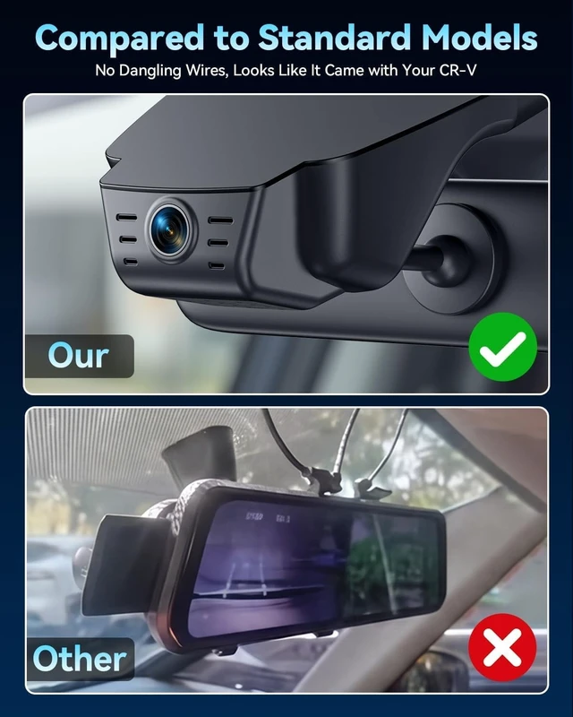 Alt view image 5 of 5 - OVAMAN OEM-Fit 4K Dual Dash Cam for Honda CR-V/Hybrid 2023-2026, 128GB
