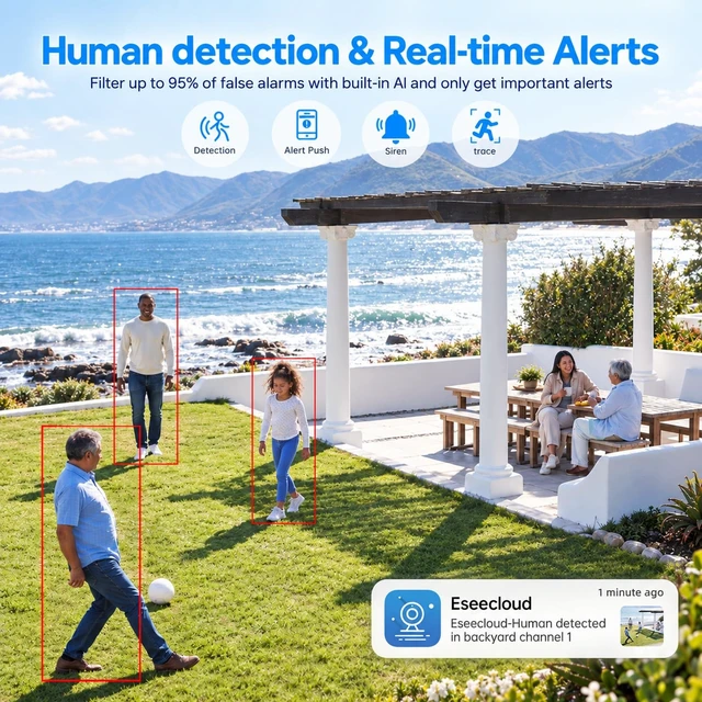 Alt view image 2 of 5 - NoahTec 2K Lightbulb Security Camera 5G&2.4G WiFi Security Cameras Wireless Outdoor Indoor,360Bulb Cameras for Home Security Outside Indoor,Motion Detection,Color Night Vision 4 Packs
