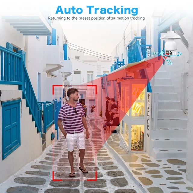 Alt view image 4 of 5 - NoahTec 2K Lightbulb Security Camera 5G&2.4G WiFi Security Cameras Wireless Outdoor Indoor,360Bulb Cameras for Home Security Outside Indoor,Motion Detection,Color Night Vision 4 Packs