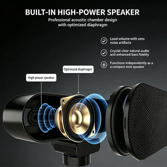 Alt view image 3 of 5 - Meeasier 3-in-1 4K Webcam with AI Auto Tracking, Built-in Noise Reduction Mic & Powerful Camera Speaker, 90 FOV, 1/2.7 CMOS Sensor, Privacy Lens Cover, USB, Type, for Meeting Live Streaming