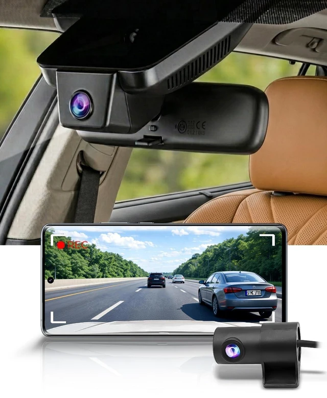 Main image of Fitcamx Front 4K+Rear 1080P Dash Cam Adapts for Lexus RX 2016-2022 RX350 450h 350L 450hL, Integrated OEM Look, 2 Way HD Video, WiFi & APP, Loop Recording, Parking Monitoring, Easy to Use, 128GB Card