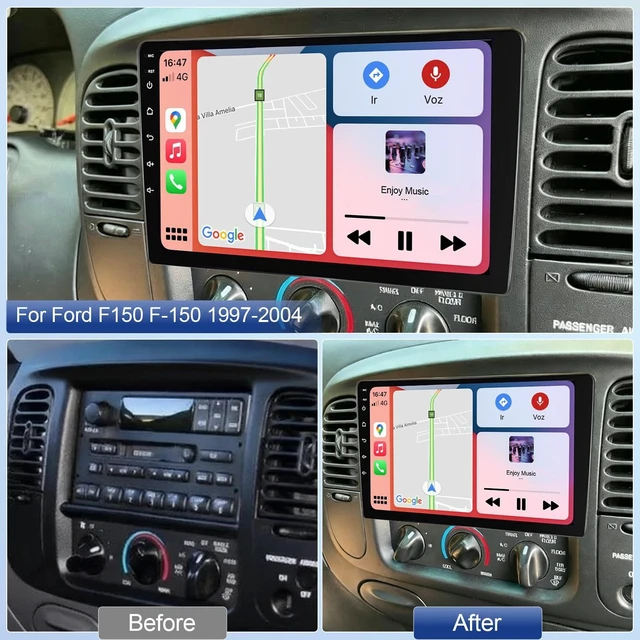 Alt view image 2 of 5 - 10.1 Inch Touschscreen Car Stereo Radio for Ford F150 F-150 1997-2004