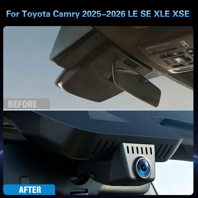 Alt view image 2 of 5 - 4K Front Dash Cam for Toyota Camry 2025 2026 Dash Camera, OEM Look