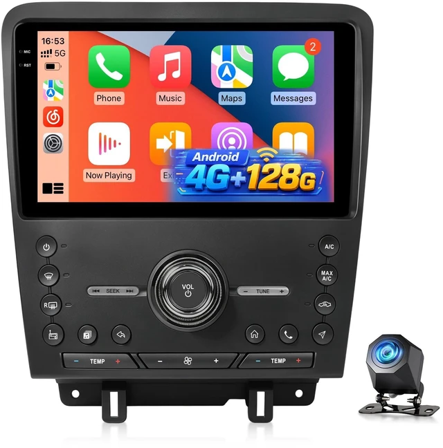 Main image of 4+64G Android Car Stereo for Ford Mustang 2010-2014, CarPlay, GPS, DSP