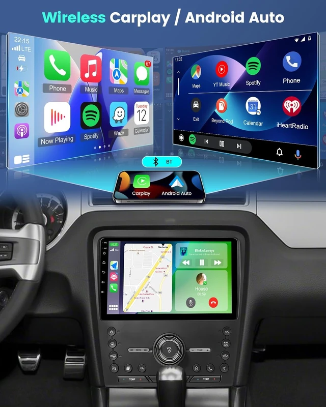 Alt view image 5 of 5 - 4+64G Android Car Stereo for Ford Mustang 2010-2014, CarPlay, GPS, DSP