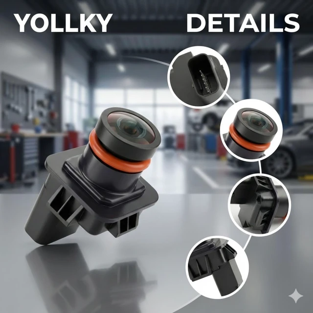 Alt view image 3 of 5 - YOLLKY Rear View Backup Camera for Lincoln MKX 2013-2015