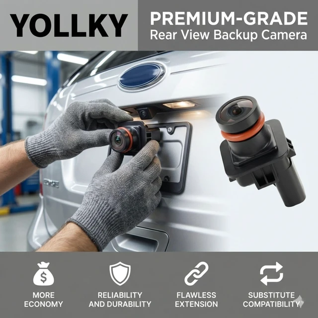 Alt view image 2 of 5 - YOLLKY Rear View Backup Camera for Lincoln MKX 2013-2015