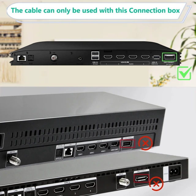 Alt view image 5 of 5 - 0.4m /15in BN39-02946A One Connect Cable Compatible with Samsung TV