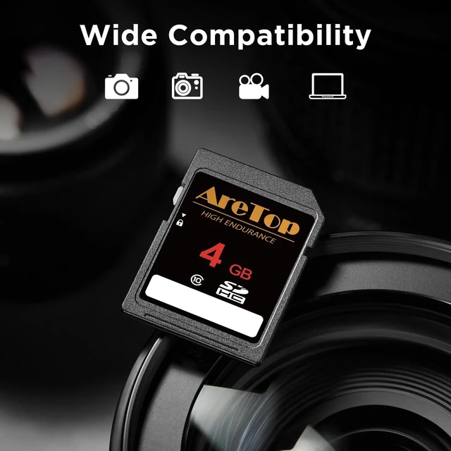Alt view image 5 of 5 - SD Card 4GB 10 Pack, AreTop Class 10 SDHC Memory Card