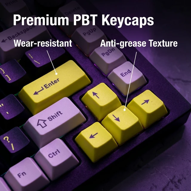 Alt view image 4 of 5 - LAGWKX 75% Hot Swappable Mechanical Keyboard, Gasket Mount Wired Compact TKL Layout, RGB Backlit Custom Keyboard for PC Laptop Windows Gamers,Typing(Black)