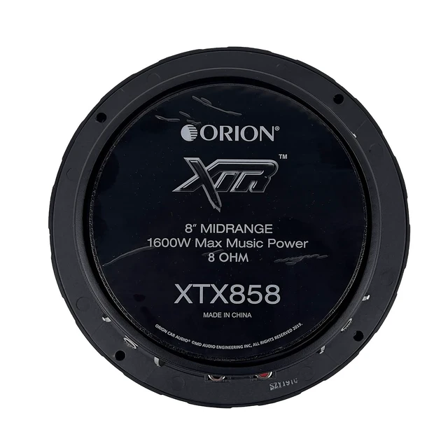 Alt view image 4 of 5 - ORION XTR XTX858 High Efficiency 8 Mid-Range Bullet Loudspeakers, 1600W Max Power, 400W RMS, 8 Ohm, 2 Voice Coil - Pro Car Audio Stereo, Midrange Speakers (Pair)