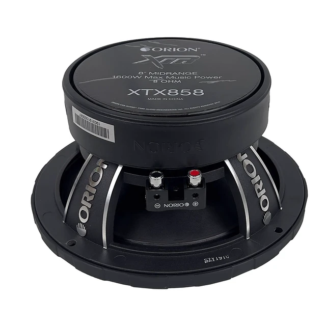 Alt view image 5 of 5 - ORION XTR XTX858 High Efficiency 8 Mid-Range Bullet Loudspeakers, 1600W Max Power, 400W RMS, 8 Ohm, 2 Voice Coil - Pro Car Audio Stereo, Midrange Speakers (Pair)