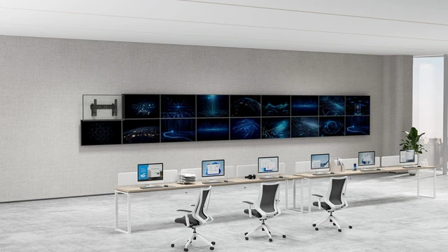 Alt view image 4 of 5 - Mount Plus POP-48T Pop Out Video Wall Mount System for 37 to 70" TVs ^^ TV Menu Board ^^ Max VESA 600x400 ^^ Commercial Grade 154 Lbs ^^ Anti-Theft Protection ^^ Full Extension to 8.7" (1 Pack)