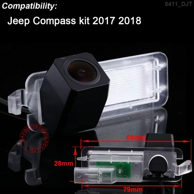 Alt view image 2 of 5 - HD IP68 1280Pixels Auto Vehicle Car Van 170 Wide Angle License Plate Light Rear View Reversing Backup Camera Parking Aids System Compatible with Jeep Compass kit
