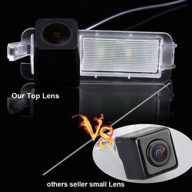 Alt view image 3 of 5 - HD IP68 1280Pixels Auto Vehicle Car Van 170 Wide Angle License Plate Light Rear View Reversing Backup Camera Parking Aids System Compatible with Jeep Compass kit