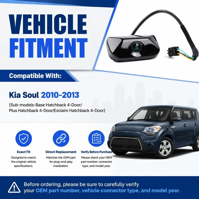 Alt view image 2 of 5 - No. 95760-2K100 Rear View Backup Reverse Parking Camera/Rear View Camera
