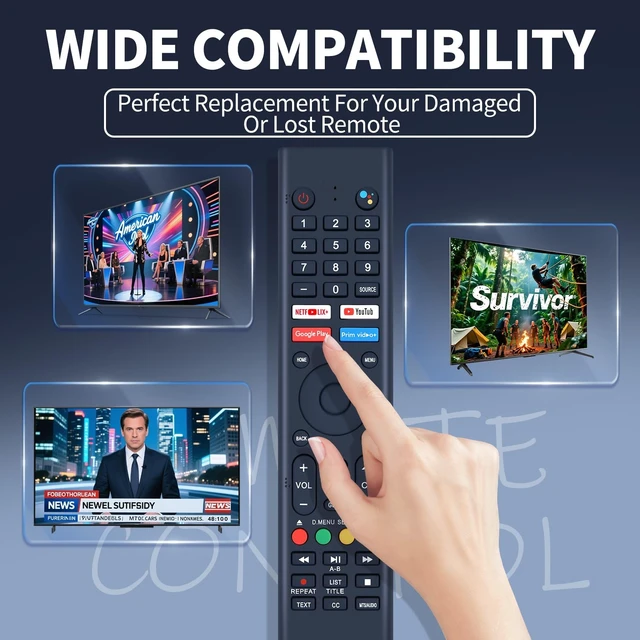 Alt view image 2 of 5 - Replacement for Sylvox Deck Pro/Pool Pro Outdoor QLED TV Remote Control