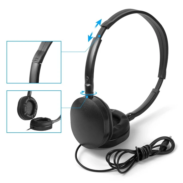 Alt view image 2 of 5 - Kaysent Wholesale Bulk Low Cost Earphone Earbuds Headphones (KHP-50) 50 Pack Wholesale Headphone for School,Airplane,Hospital,Students,Kids and Adults