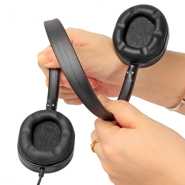 Alt view image 4 of 5 - Kaysent Wholesale Bulk Low Cost Earphone Earbuds Headphones (KHP-50) 50 Pack Wholesale Headphone for School,Airplane,Hospital,Students,Kids and Adults