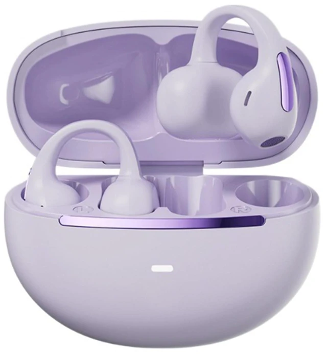 Main image of ROEL-PLAY Clip On Open Ear Bluetooth Earbuds Bluetooth 5.4, Purple