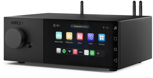 Main image of HYFIOO DM100 Music Streamer Android 14 System 5.5" LCD Touchscreen, 8+64GB