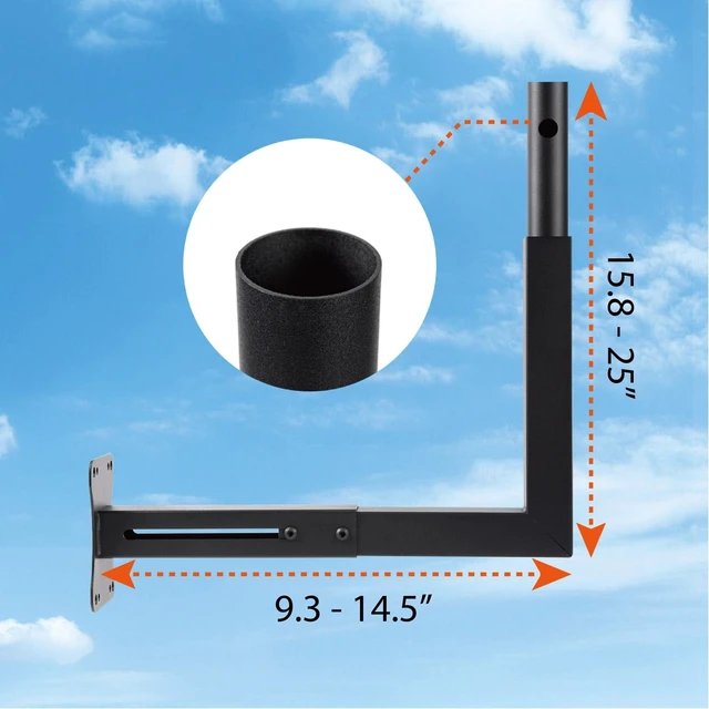 Alt view image 2 of 5 - Haupowfo Starlink Wall Mount with Adapter for Standard 4/4X/Gen 3 Dishes