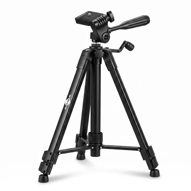 Main image of Lightweight Portable Adjustable Tripod for Laser Level, Black 50Inch