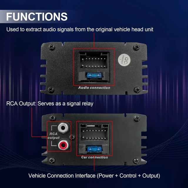 Alt view image 4 of 5 - KG AMEMONDORA 12V 4-Channel Class-D Car Audio Compact Amplifier with DSP, High-Performance Universal Fit Audio System, 200W Hardwired Room Electrical Operation, 36V Max Operating Voltage